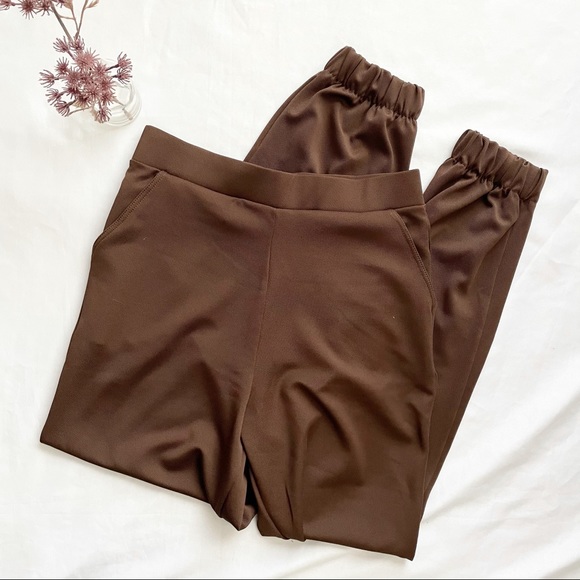 Zara Pants - Zara Twill Joggers Brown Trousers